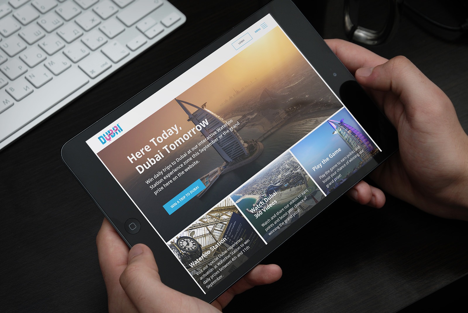 Visit Dubai - campaign microsite UI design
