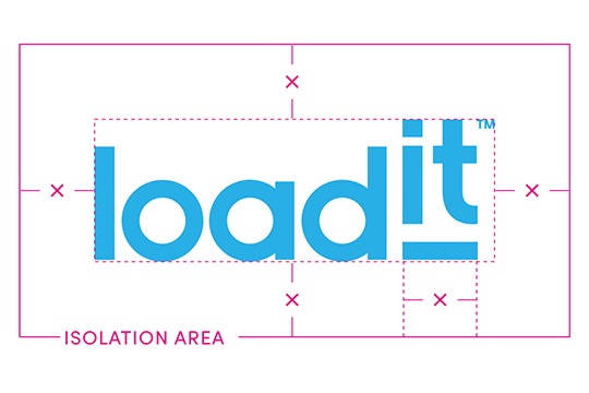 Loadit logo spacing