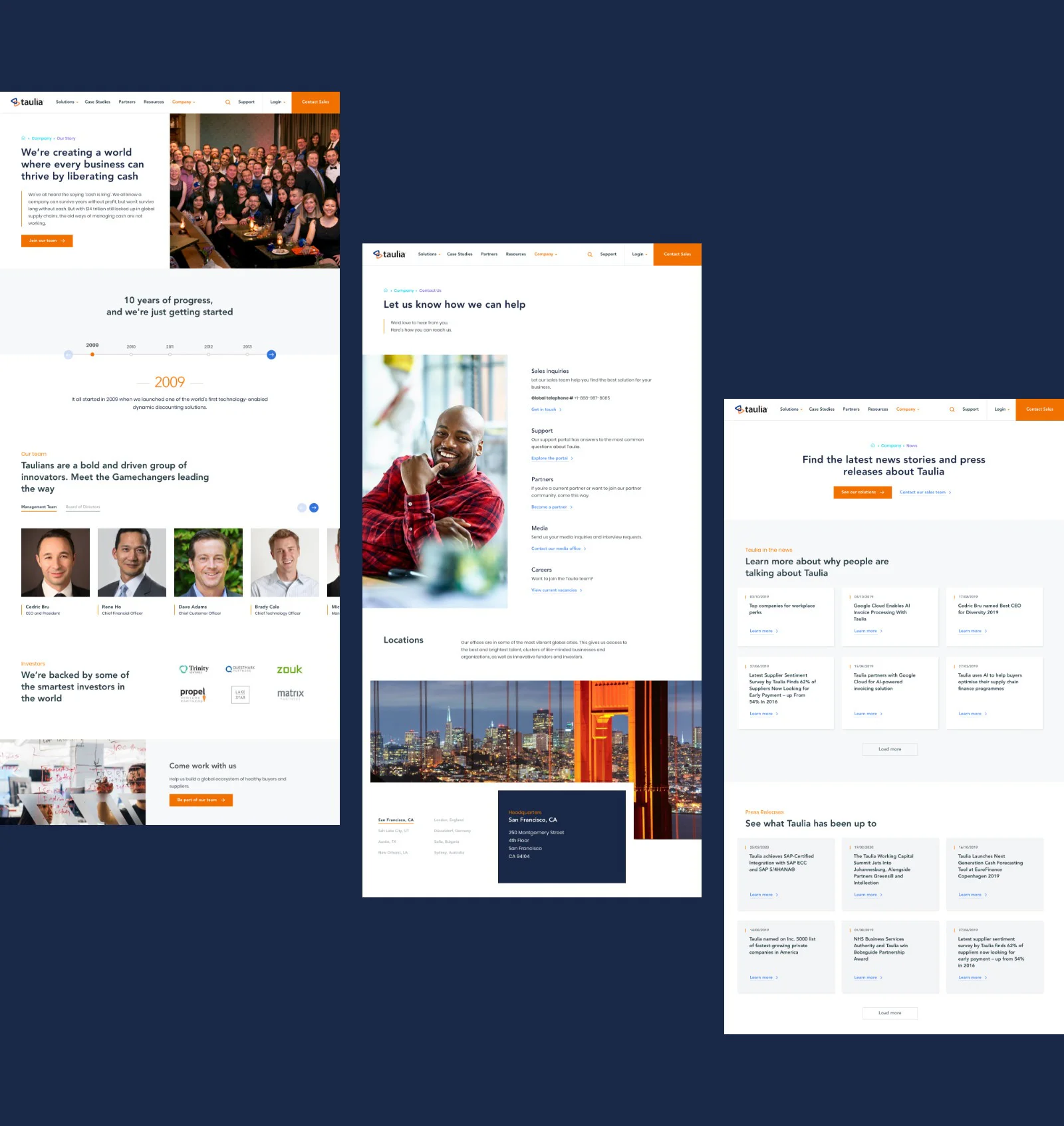 Taulia Website
