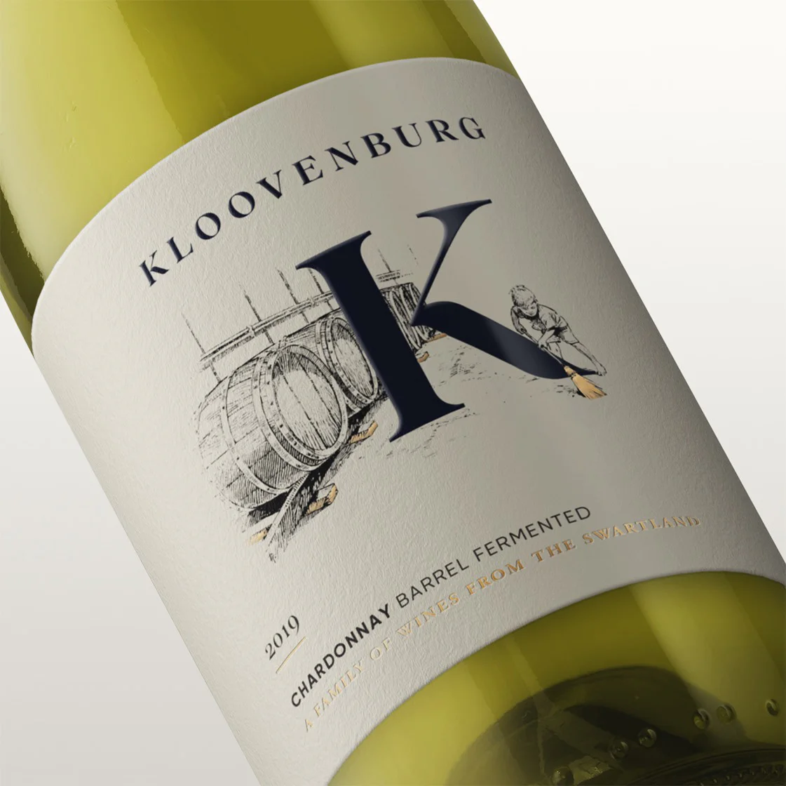 Kloovenburg's Chardonnay label design