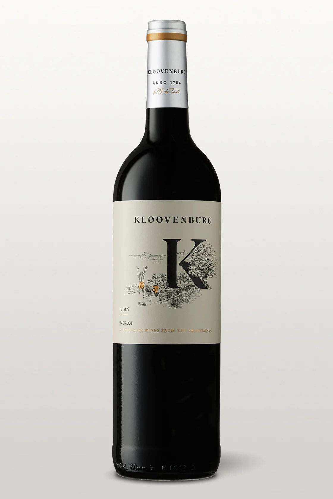 Kloovenburg's Merlot label design