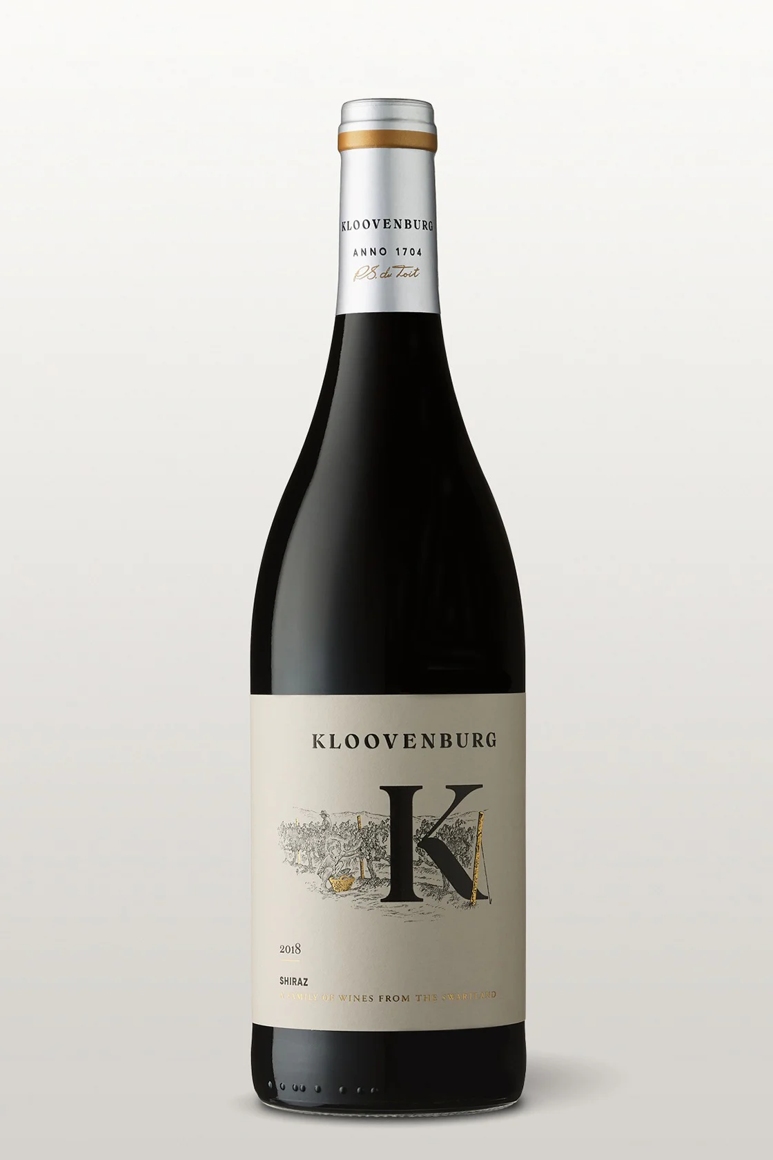 Kloovenburg's Shiraz label design