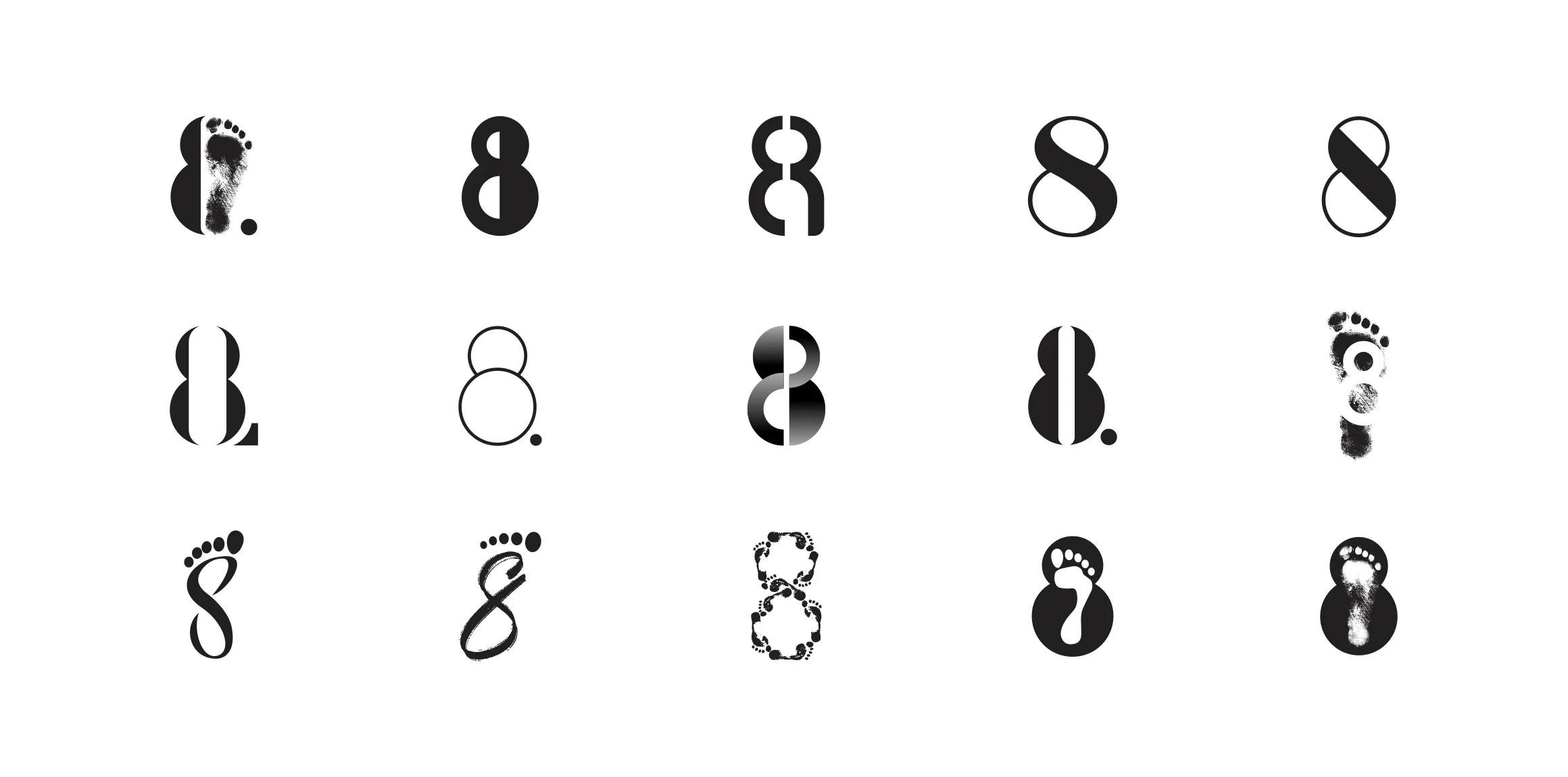 Eight Feet logo creation ideas