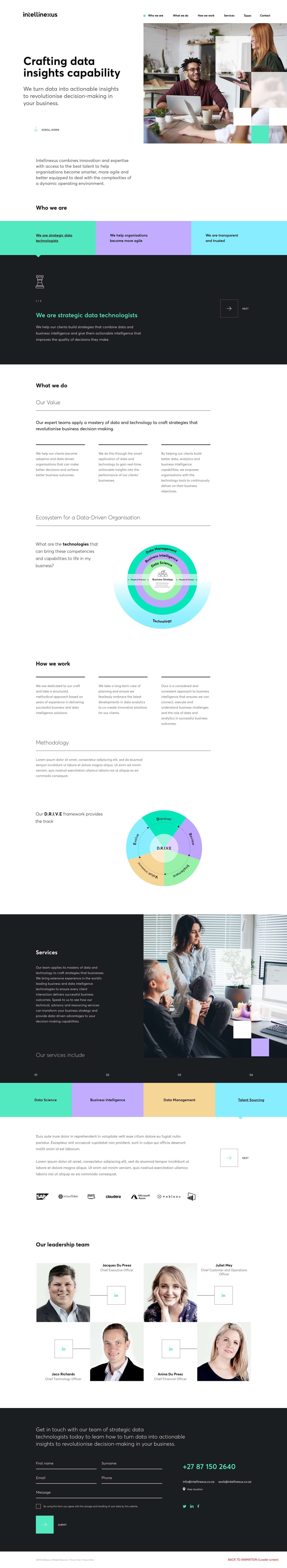 Intellinexus website homepage