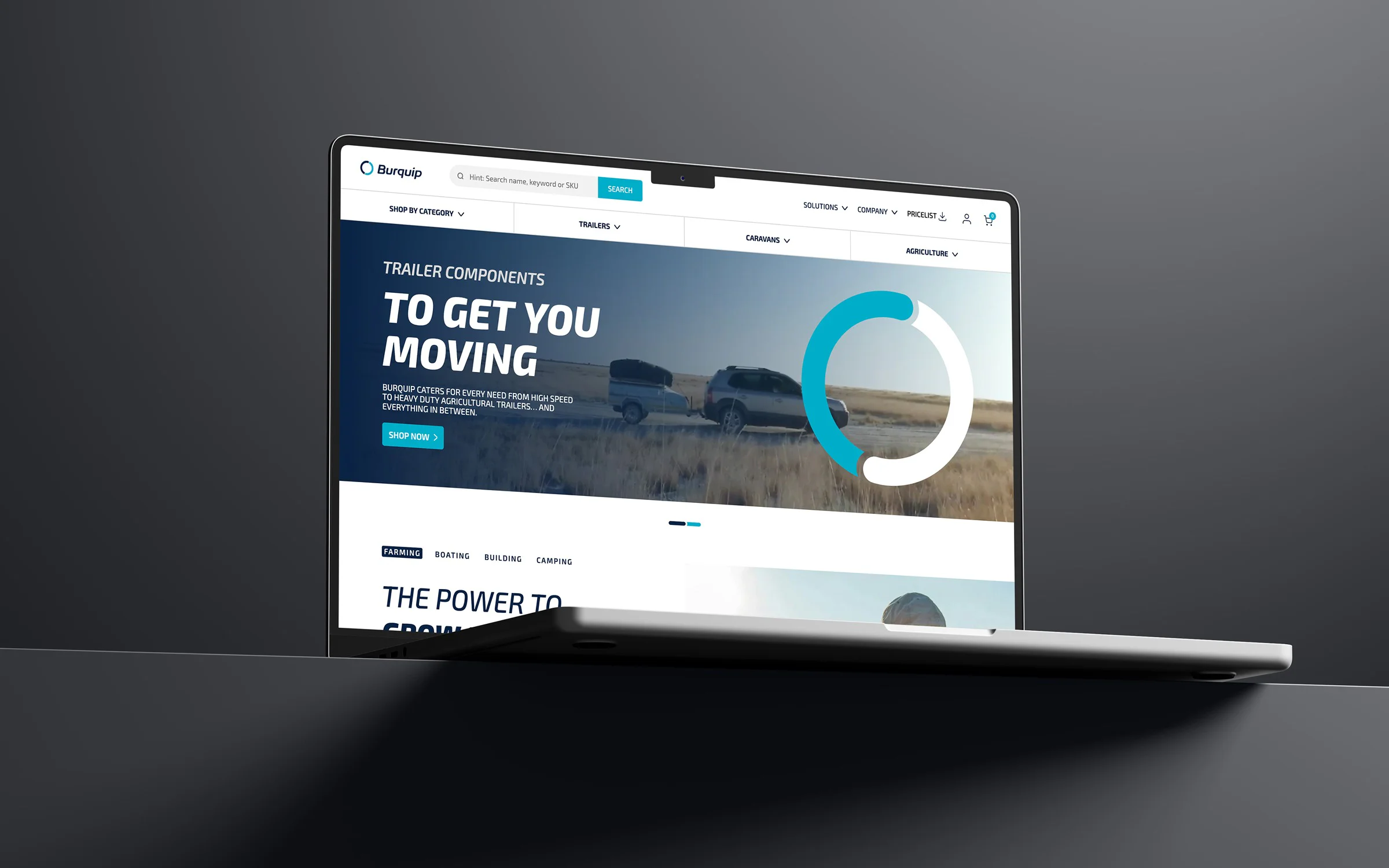 Burquip web desktop