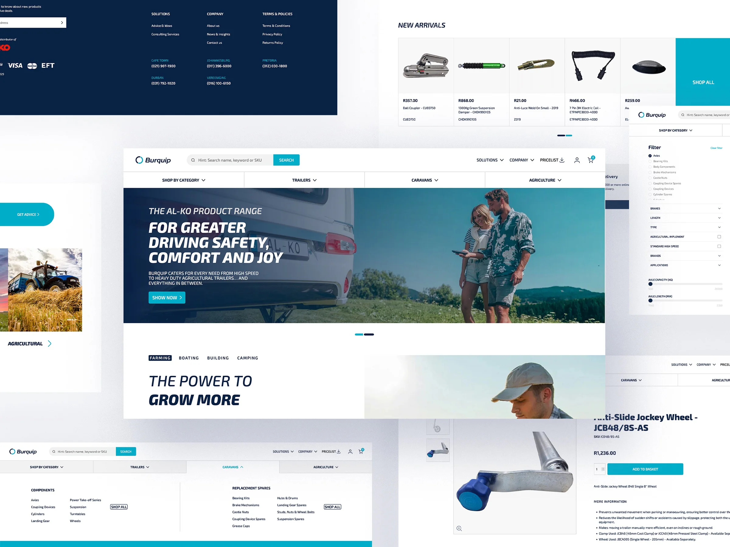 Burquip web screens