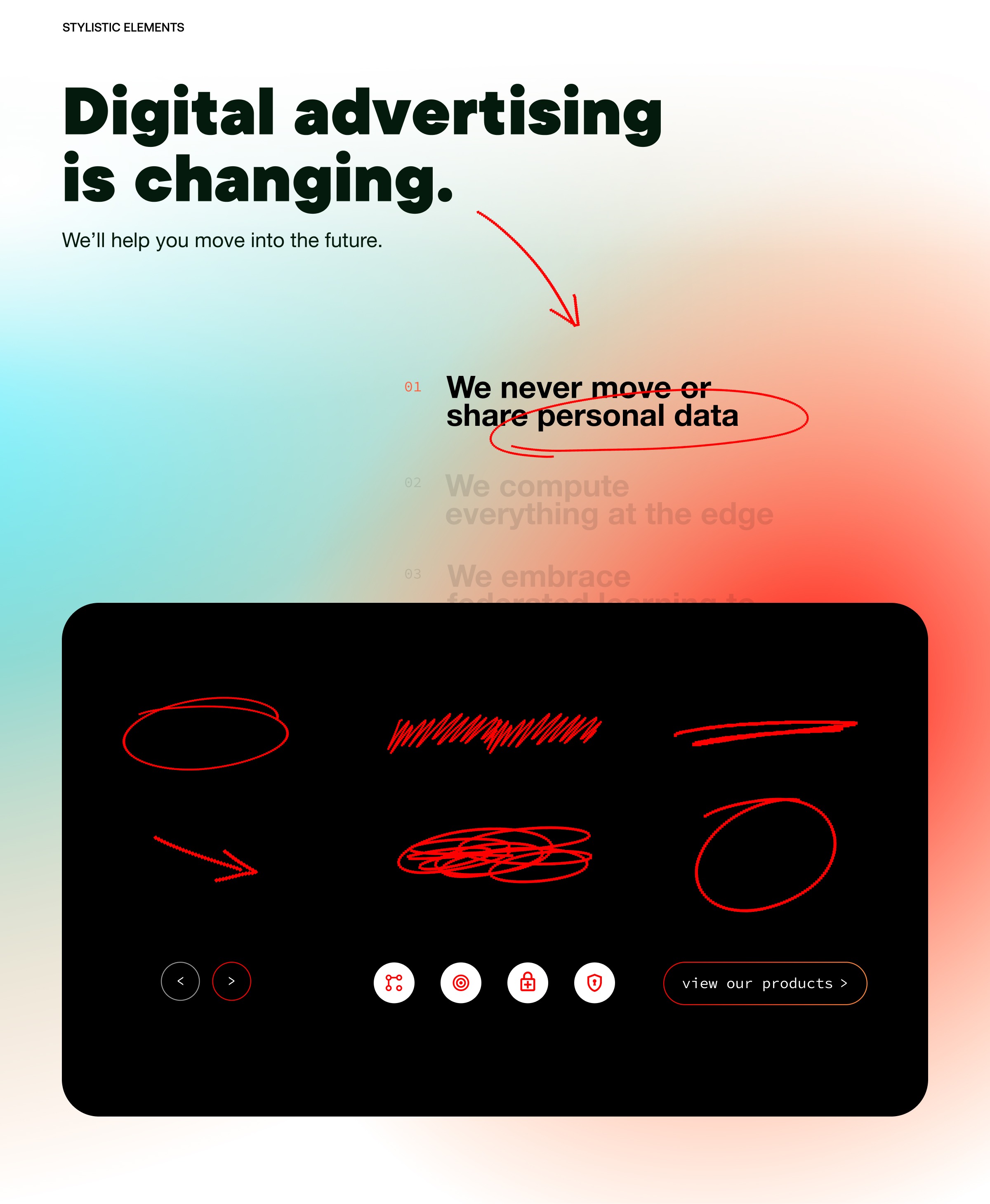 Resolve stylistic elements