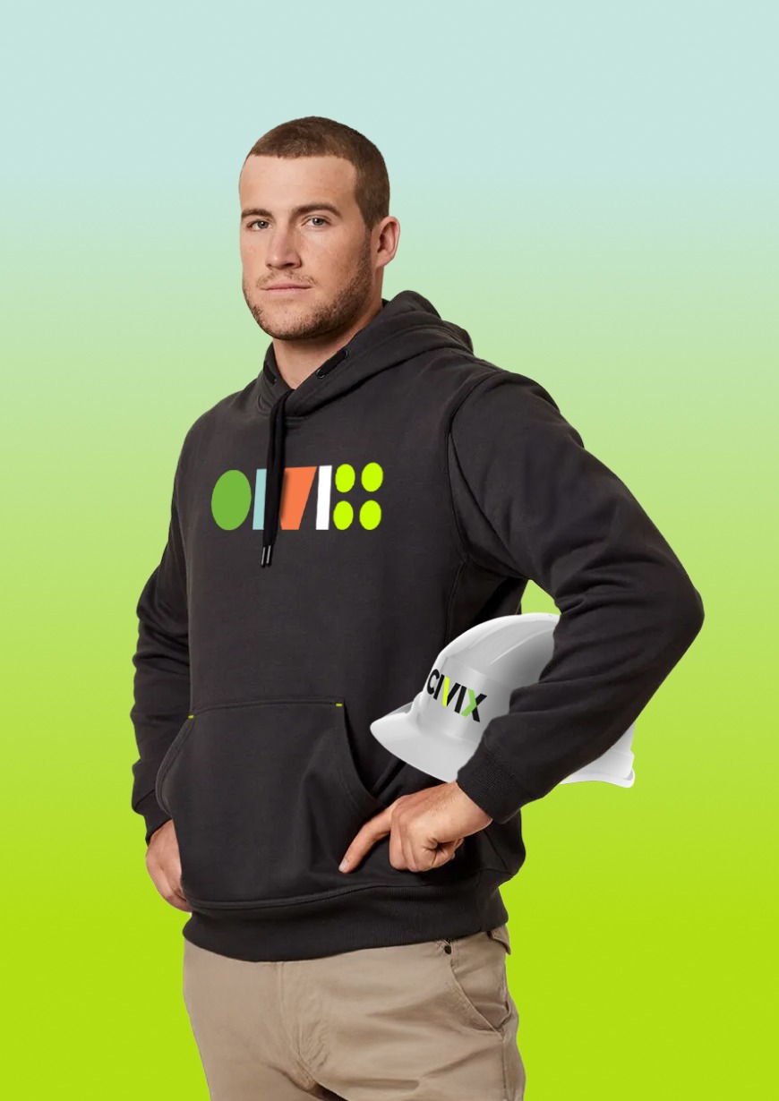 Civix branded clothing