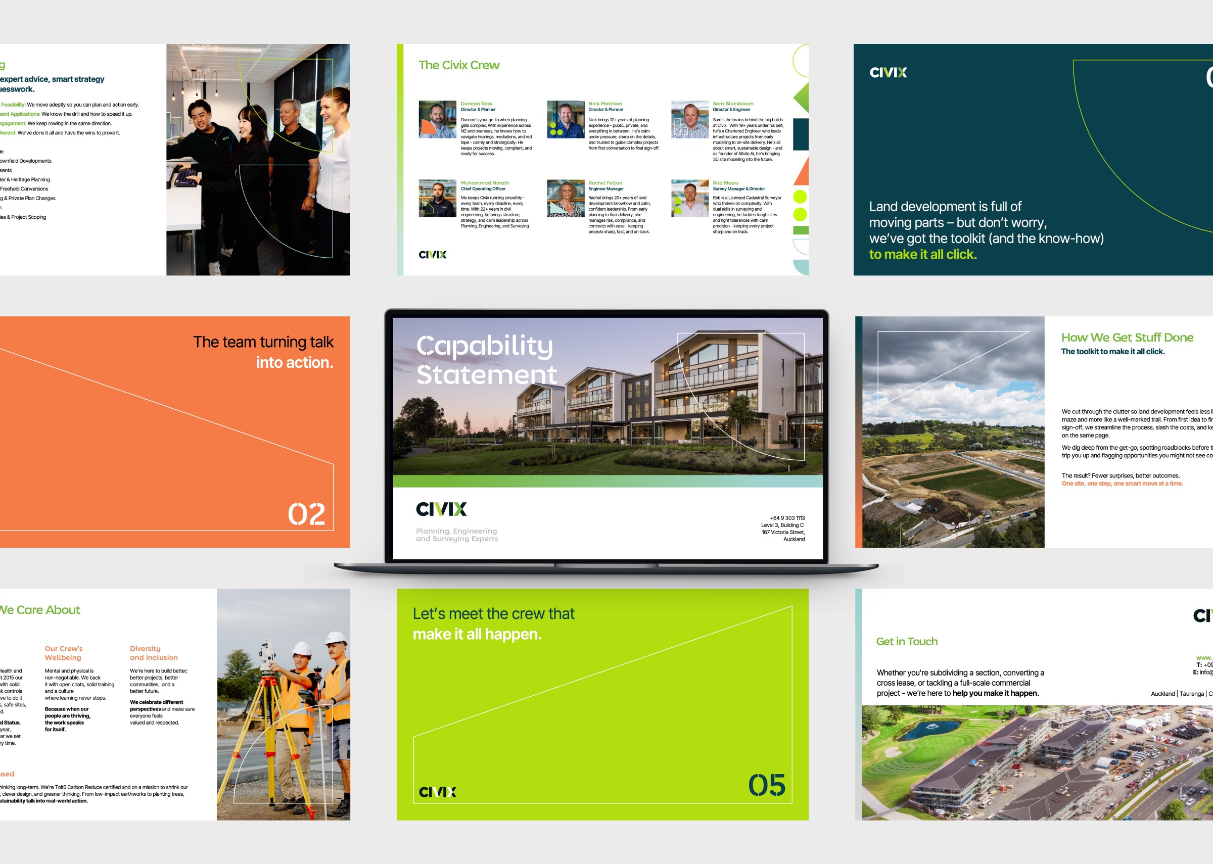 Civix presentation deck designs