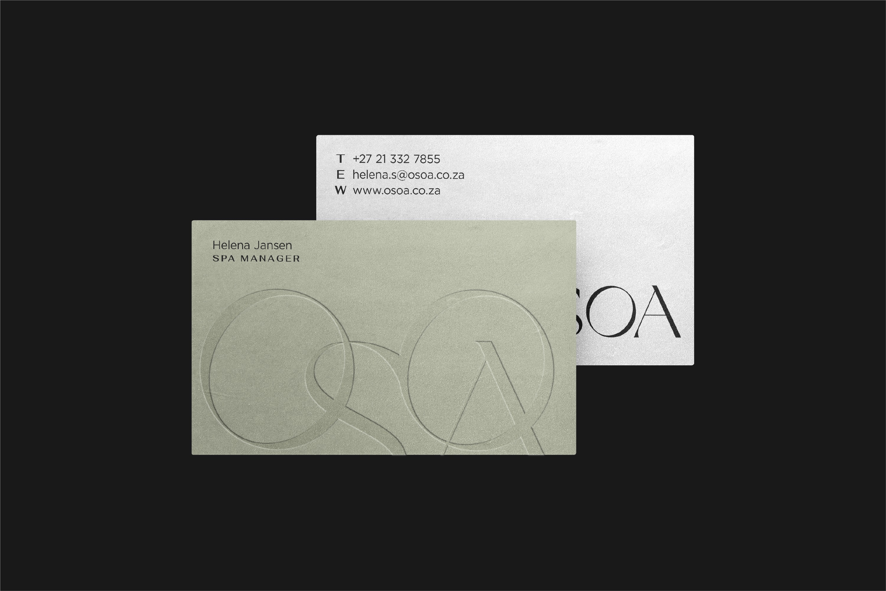 Osoa business card