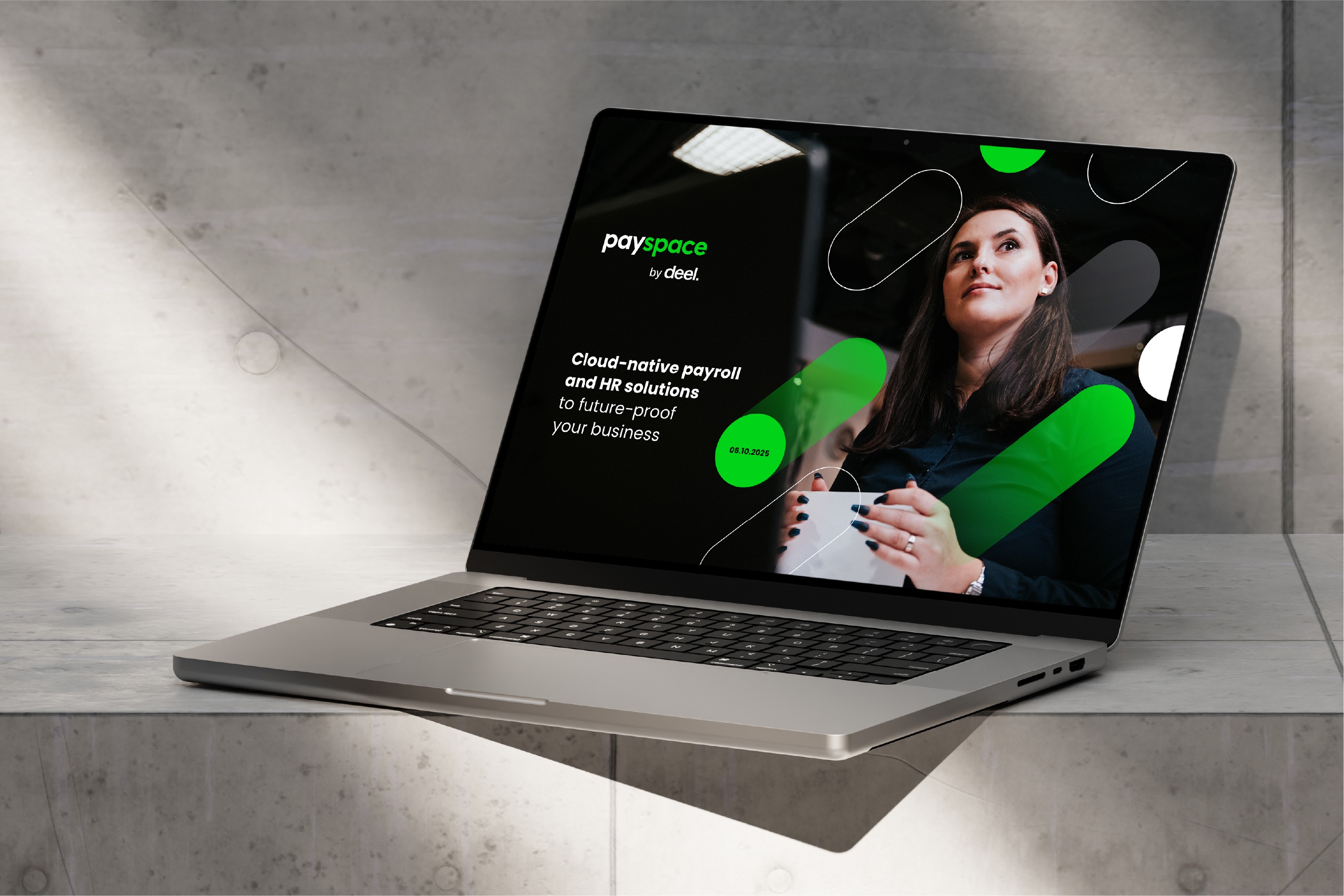 Payspace laptop mockup