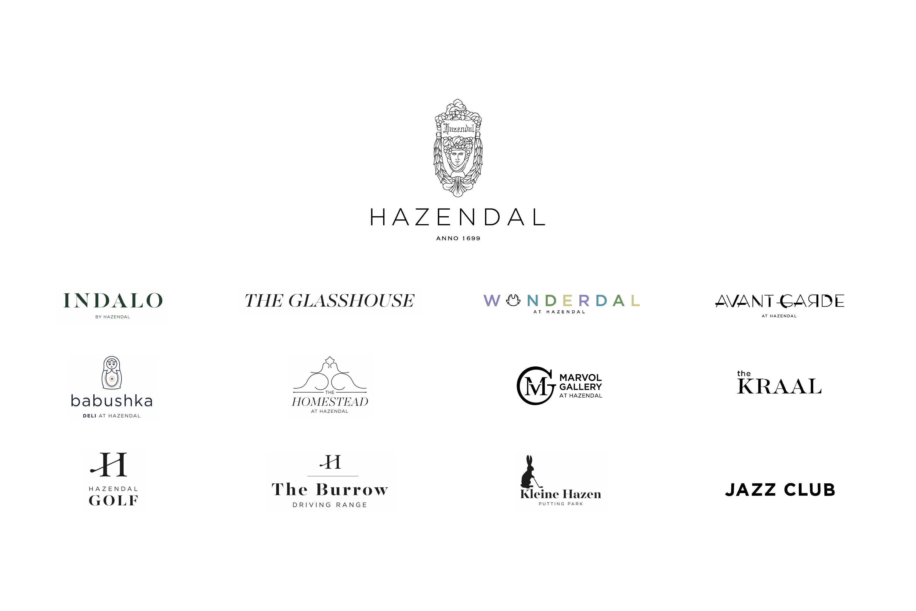 Hazendal brand logos