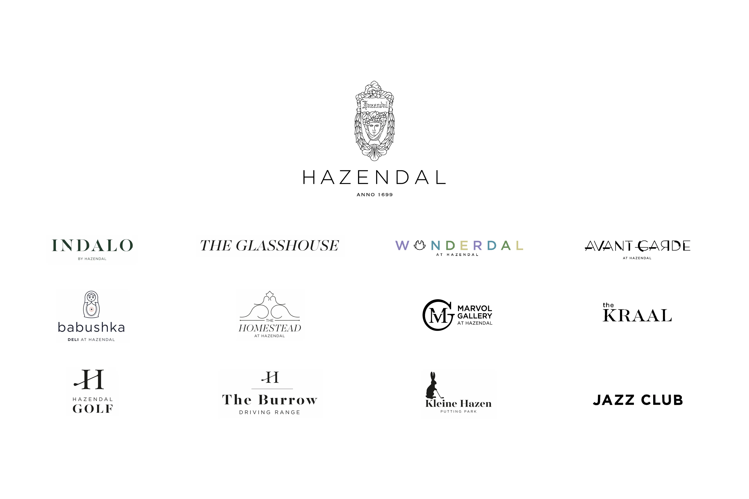 Hazendal brand logos