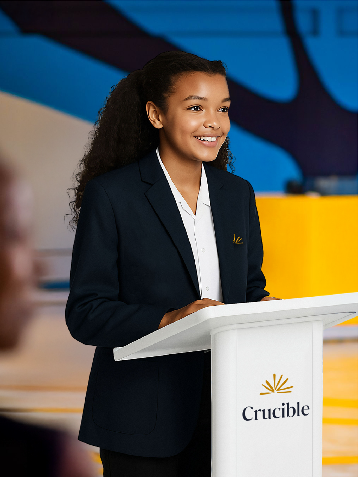 crucible image girl speaker