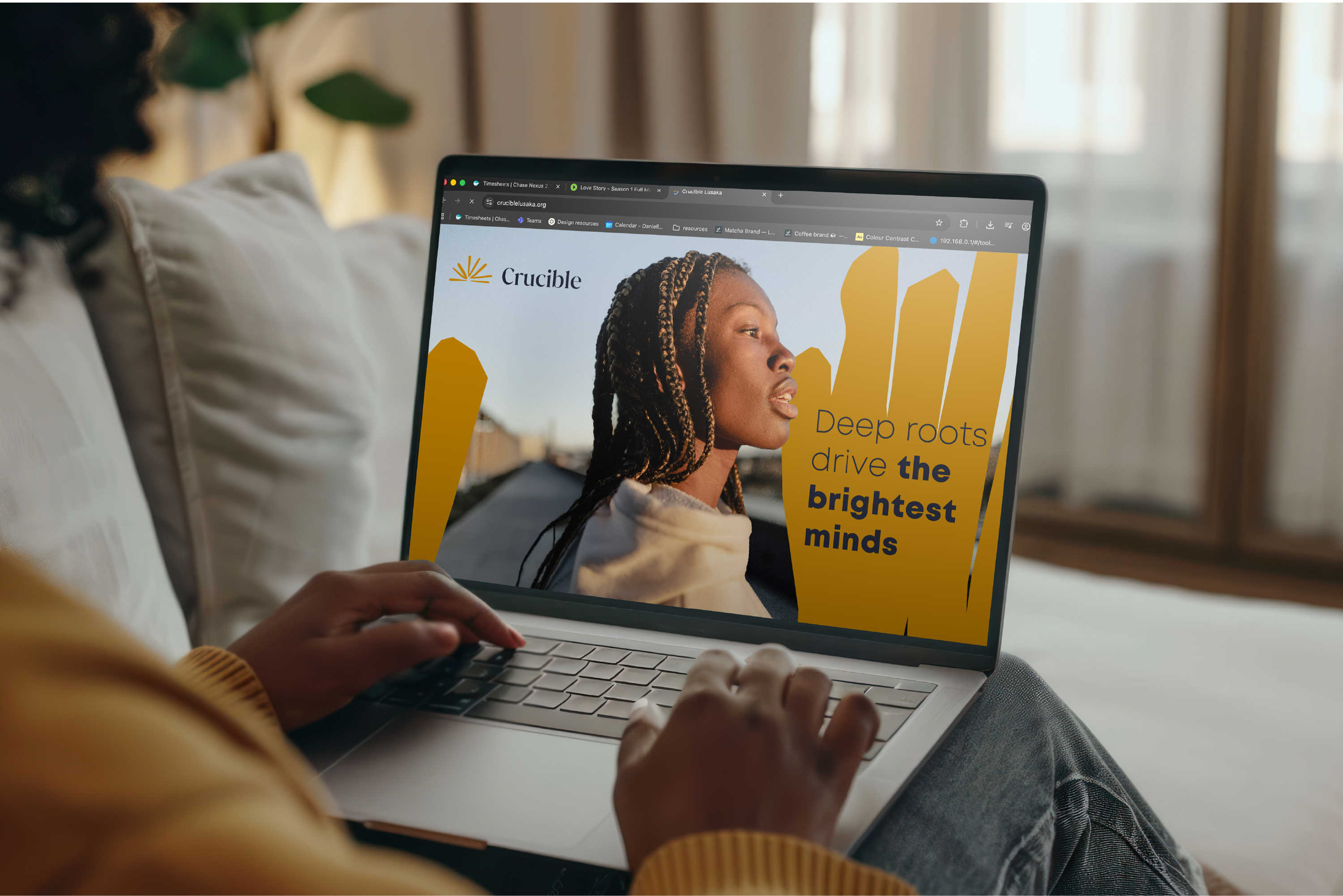 crucible laptop mockup