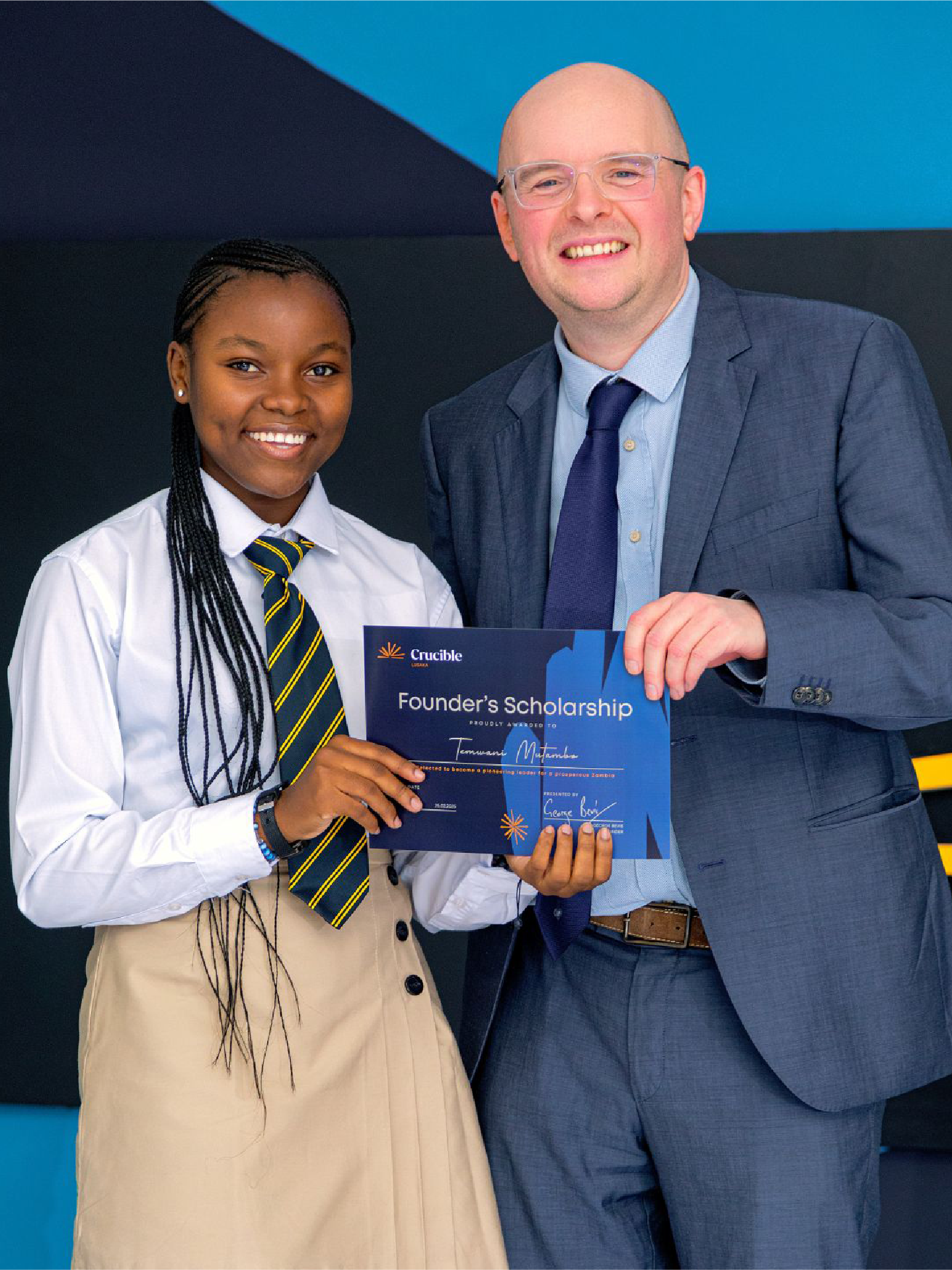 crucible students working