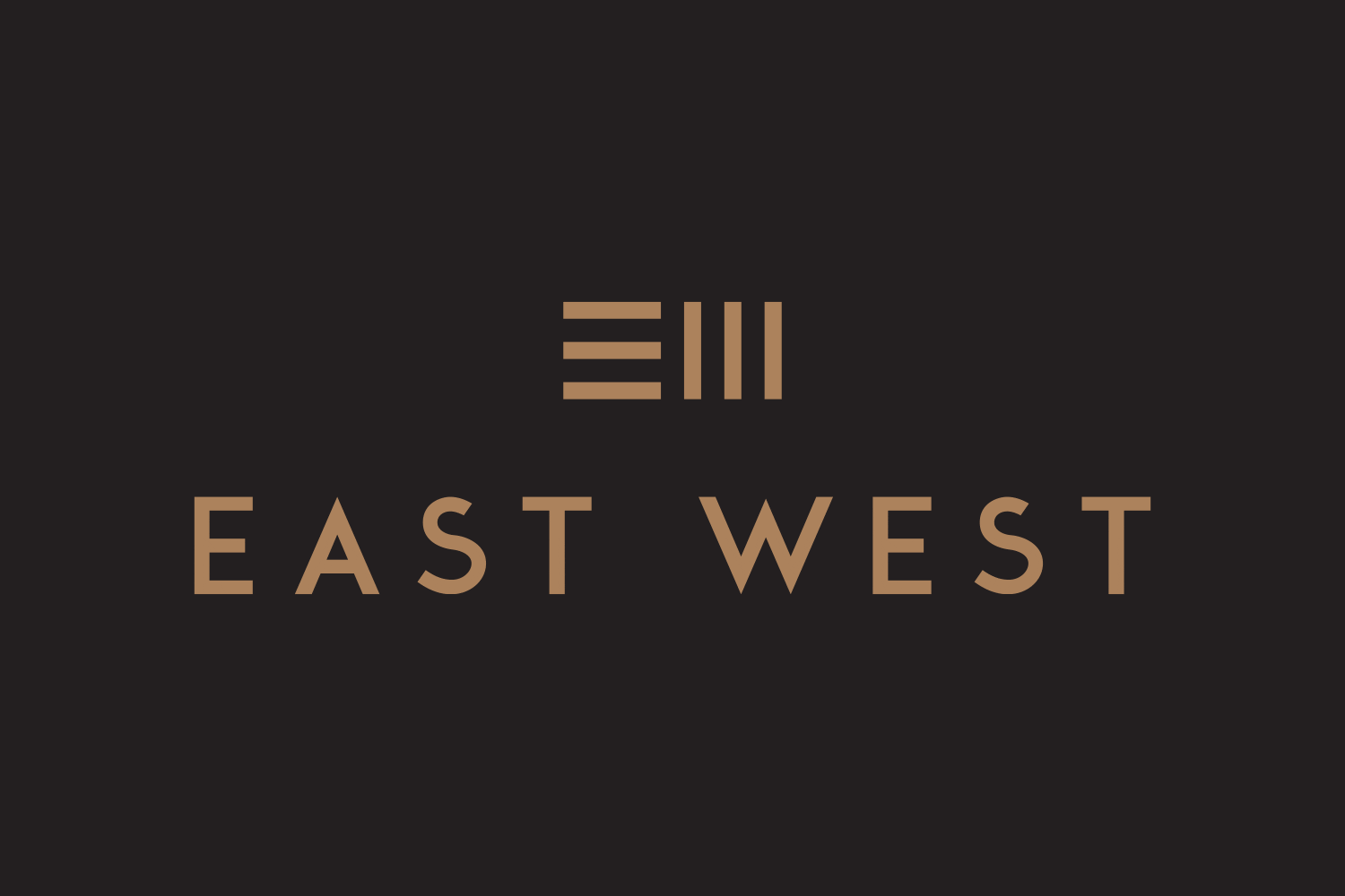 east west logo animation